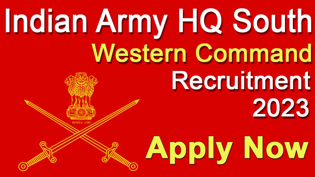 Army HQ Southern Western Command Recruitment 2023